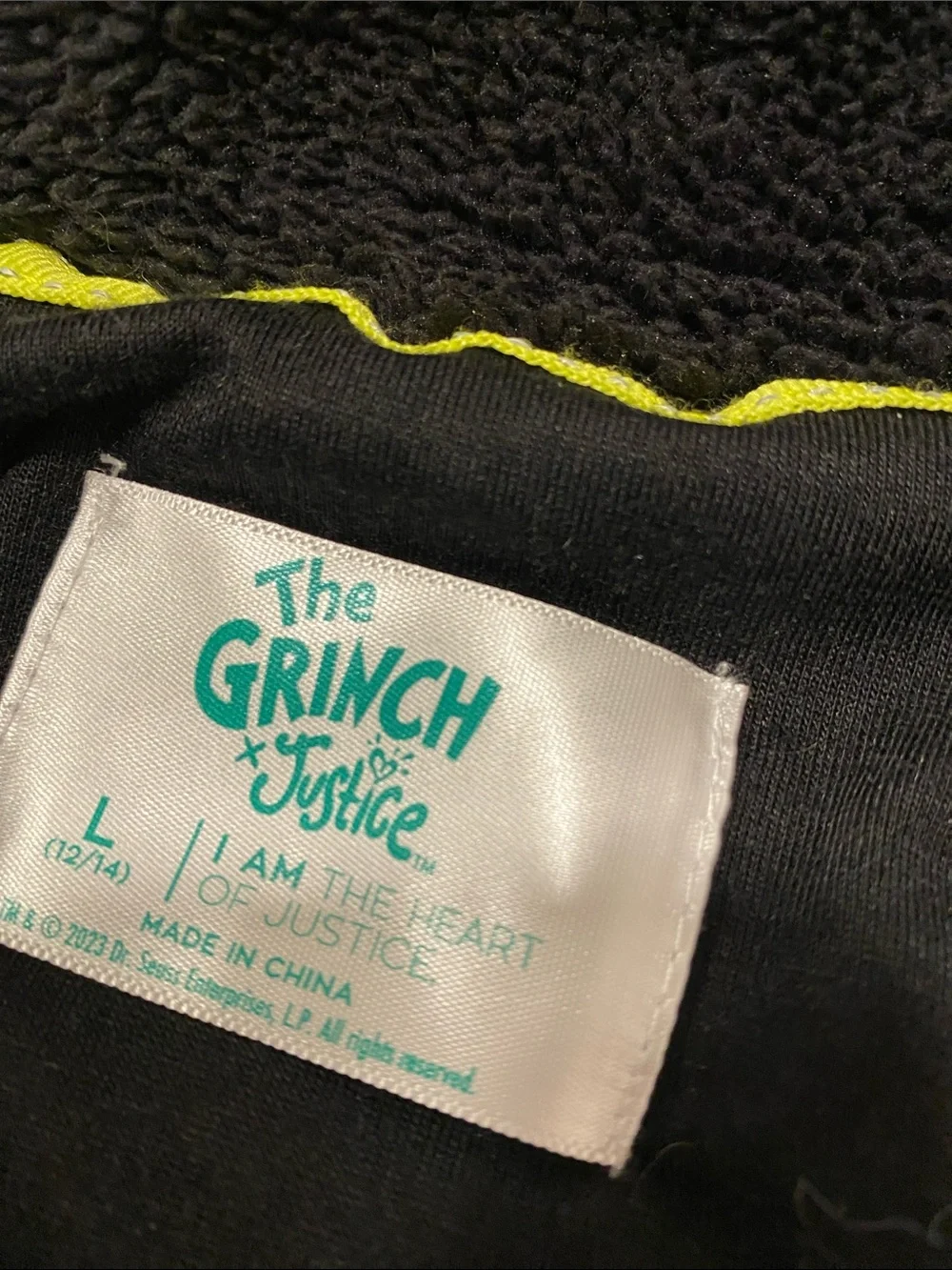 Grinch Justice sweat suit